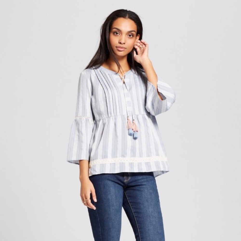 Knox rose boho peasant blouse - Picture 2 of 2